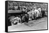 New York Yankees Dugout, Baseball Photo - New York, NY-Lantern Press-Framed Stretched Canvas