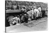 New York Yankees Dugout, Baseball Photo - New York, NY-Lantern Press-Stretched Canvas