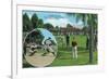 New York Yankees in Training Scene - St. Petersburg, FL-Lantern Press-Framed Art Print