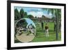 New York Yankees in Training Scene - St. Petersburg, FL-Lantern Press-Framed Art Print