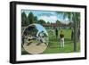 New York Yankees in Training Scene - St. Petersburg, FL-Lantern Press-Framed Art Print