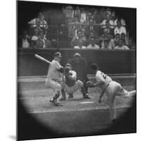 New York Yankees Player Mickey Mantle, Batting During Game-null-Mounted Premium Photographic Print