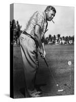 New York Yankees. Retired Outfielder Babe Ruth Playing Golf, Late 1940s-null-Stretched Canvas