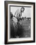 New York Yankees. Retired Outfielder Babe Ruth Playing Golf, Late 1940s-null-Framed Photo