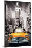 New York Yellow Cab-null-Mounted Poster
