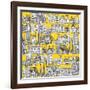 New York Yellow-Sharon Turner-Framed Art Print