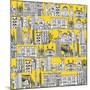 New York Yellow-Sharon Turner-Mounted Premium Giclee Print