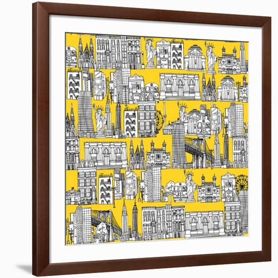 New York Yellow-Sharon Turner-Framed Art Print