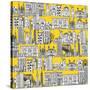 New York Yellow-Sharon Turner-Stretched Canvas