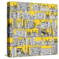 New York Yellow-Sharon Turner-Stretched Canvas