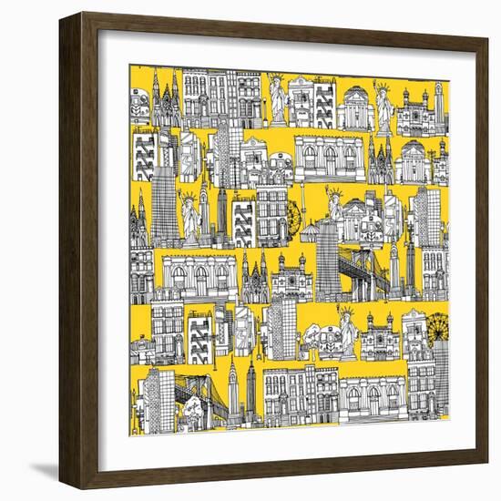 New York Yellow-Sharon Turner-Framed Art Print