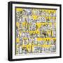 New York Yellow-Sharon Turner-Framed Art Print