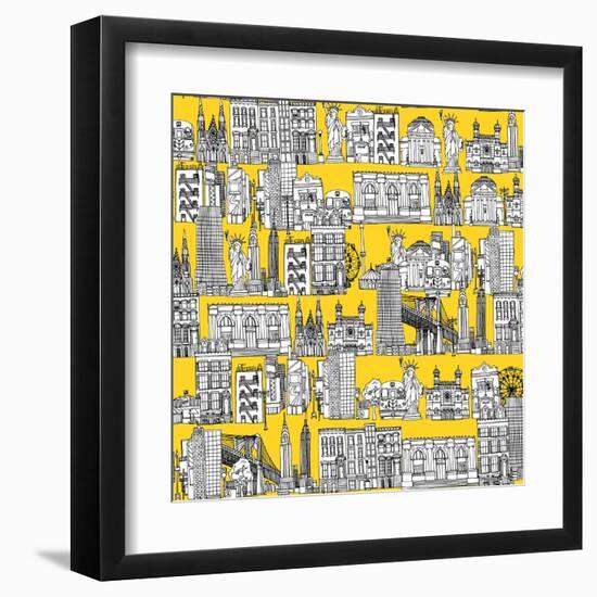 New York Yellow-Sharon Turner-Framed Art Print