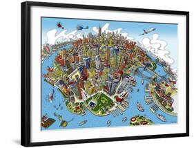 New York-Hartwig Braun-Framed Art Print