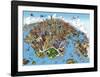 New York-Hartwig Braun-Framed Art Print