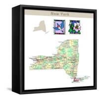 New York-IndianSummer-Framed Stretched Canvas