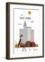 New York-Tomas Design-Framed Art Print