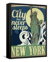 New York-null-Framed Stretched Canvas
