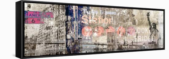 New York-Andrew Michaels-Framed Stretched Canvas