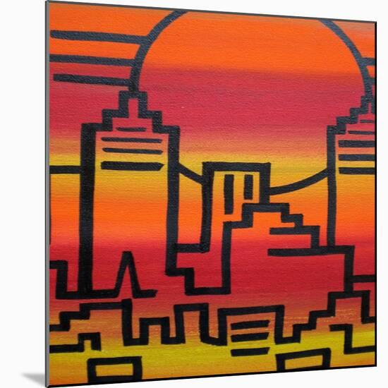 New York-Abstract Graffiti-Mounted Giclee Print