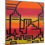 New York-Abstract Graffiti-Mounted Giclee Print