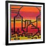 New York-Abstract Graffiti-Framed Giclee Print