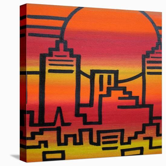 New York-Abstract Graffiti-Stretched Canvas