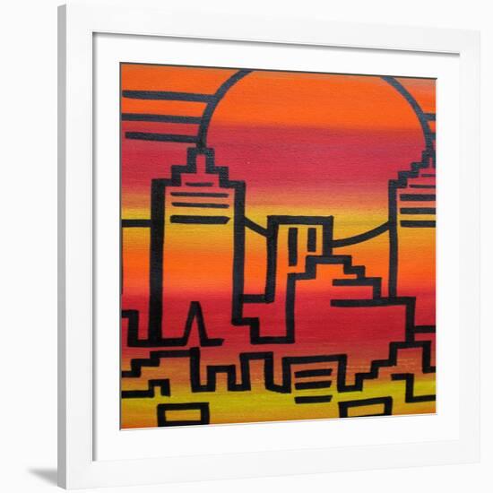 New York-Abstract Graffiti-Framed Giclee Print