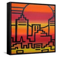 New York-Abstract Graffiti-Framed Stretched Canvas