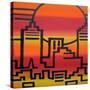 New York-Abstract Graffiti-Stretched Canvas