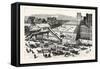 New York-null-Framed Stretched Canvas