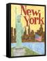 New York-Megan Meagher-Framed Stretched Canvas