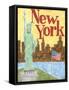 New York-Megan Meagher-Framed Stretched Canvas