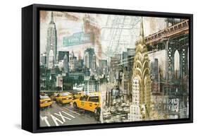 New York-Tyler Burke-Framed Stretched Canvas