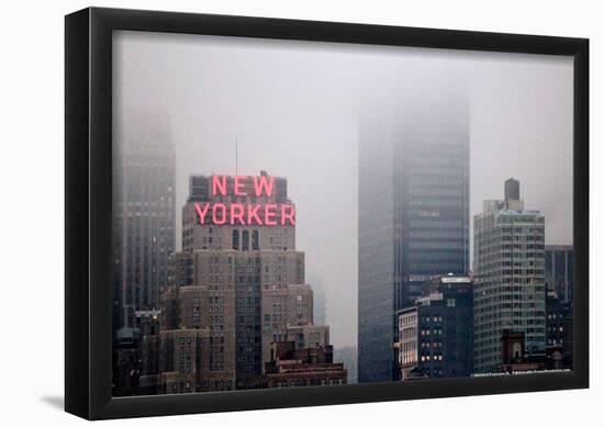 New Yorker Building in Fog NYC-null-Framed Poster