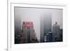 New Yorker Building in Fog NYC-null-Framed Photo