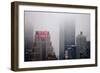 New Yorker Building in Fog NYC-null-Framed Photo