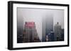 New Yorker Building in Fog NYC-null-Framed Photo