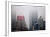 New Yorker Building in Fog NYC-null-Framed Photo