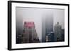 New Yorker Building in Fog NYC-null-Framed Photo