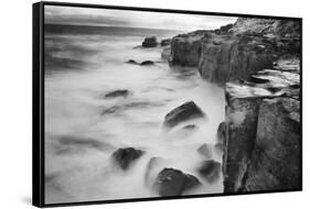 New Zealand, Asia, Catlins National Forest, Curio Bay, Surf-John Ford-Framed Stretched Canvas