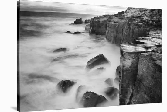 New Zealand, Asia, Catlins National Forest, Curio Bay, Surf-John Ford-Stretched Canvas