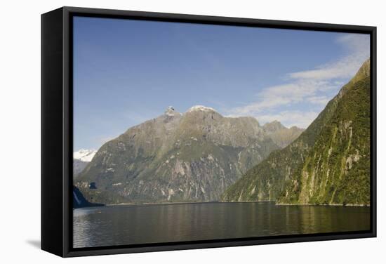 New Zealand, Fiordland National Park, Milford Sound, known as Piopiotahi-Cindy Miller Hopkins-Framed Stretched Canvas