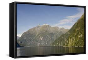 New Zealand, Fiordland National Park, Milford Sound, known as Piopiotahi-Cindy Miller Hopkins-Framed Stretched Canvas