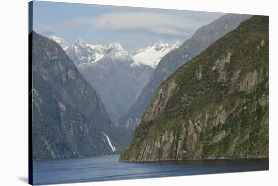 New Zealand, Fiordland National Park, Milford Sound. Scenic Fjord-Cindy Miller Hopkins-Stretched Canvas