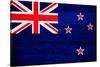 New Zealand Flag Design with Wood Patterning - Flags of the World Series-Philippe Hugonnard-Stretched Canvas