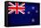 New Zealand Flag Design with Wood Patterning - Flags of the World Series-Philippe Hugonnard-Framed Stretched Canvas