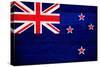 New Zealand Flag Design with Wood Patterning - Flags of the World Series-Philippe Hugonnard-Stretched Canvas