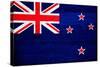 New Zealand Flag Design with Wood Patterning - Flags of the World Series-Philippe Hugonnard-Stretched Canvas