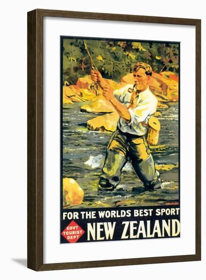 New Zealand, For The Worlds Best Sport-null-Framed Art Print